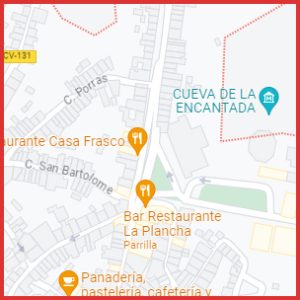 Mapa de la zona del centro de Luque